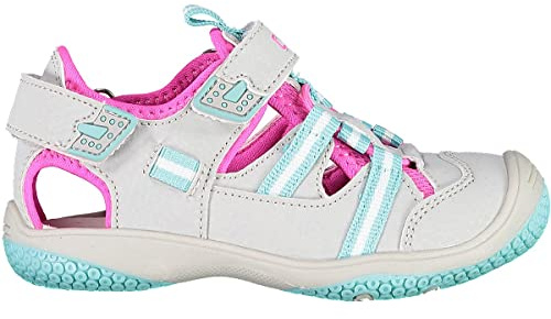 CMP Baby Naboo Hiking Sandal, Ghiaccio-Purple Fluo, 18
