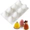 Moule Oeuf de Paques, Oeuf de Paques en Silicone Moule Form pour Chocolat, Gâteau, Dessert (8 Cavités)