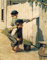 GPEIHANG Leinwand Druck Poster Norman Rockwell Tom Sawyer (Che Imbianca The Fence) für Wohnzimmerdekoration Wandkunst Kunstwerk Malerei Kunstdrucke Bild 23.6x35.4(60x90cm) Kein Rahmen