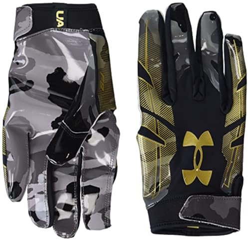 Under Armour Herren Standard F8 Novelty Football Handschuhe, (004) Schwarz/Gold, XX-Large