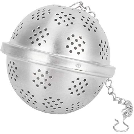 Boule à épices en Acier Inoxydable Extra Large pour la CuissonBoule D'assaisonnement, Infuseur à épices, Filtre à Boule à Thé pour la Cuisine(XXL), Infuseur de Passoire à Thé Colander