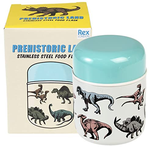 Rex London Dinosaurier-Edelstahl-Flachmann