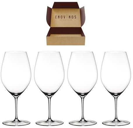 Pack de 4 Copas de Vino Riedel 001 - Copa Doble Magnum Ideal para Uso en Casa y Fiestas - Mejor Seleccion ENOVINOS