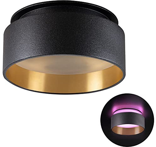 SSC-LUXon Sudara Design Deckenspot mit indirektem Licht inkl. WLAN Smart RGB CCT LED - Strahler kompatibel mit Alexa, Siri & Google