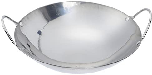 Edelstahl Schmorpfanne,Resist Servierpfanne,Edelstahltopf,Küchensuppen kochwerkzeug,Multifunktionale Bratpfanne Geeignet Spülmaschinenfest 22.5cm