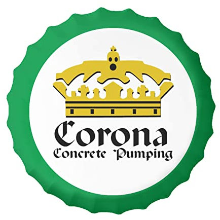 Kompatibel mit Corona Vintage Metallblech Extra Schilder Flaschenverschluss Wandschild Poster Cafe Bar Pub Club Wand Home Decor 13,8 Zoll