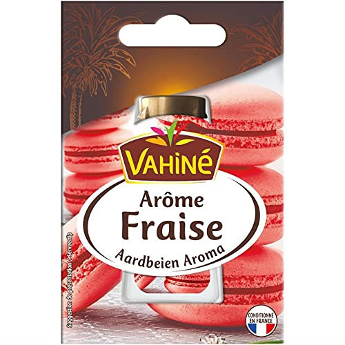 VAHINÉ - Arome Fraise 20Ml pour Pâtisseries Maison - Donnez une Touche Fruitée et Originale à vos Créations Sucrées - Parfait pour Épater vos Convives! - Lot De 4 - Vendu Par Lot