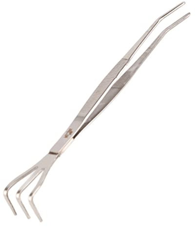 Rastrillo Para Bonsái De Acero Inoxidable, 2 En 1, 3 Puntas, Afloje El Suelo, Herramientas Para árboles De Bonsái, Pinzas, Afloje La Herramienta De Cultivo De Suelo Con Mango Ergonómico Para Exteriore