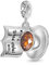 GNOCE Charm Anhänger Freizeit Kaffeetasse & Buch Anhänger für europäische Armbänder oder Halskette Geschenke für Mädchen Frau Freundin