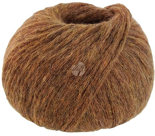 LANA GROSSA Spuma | Zartes Schlauchgarn mit hohem Naturfaseranteil | Handstrickgarn aus 80% Schurwolle (Merino Fein) & 20% Polyamid | 50g Wolle zum Stricken & Häkeln | 110m Garn FB6