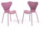 SIEDITI FUORI E DENTRO - Sedie da interno e cucina Nina impiliabili con scocca in resina e gambe in metallo (Rosa Antico (Resina), 2)