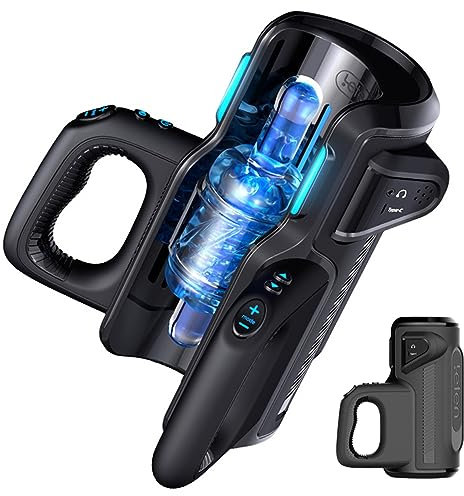 Elektrischer Masturbator Cup 10-Frequenz-Teleskopierung,3 Geschwindigkeitseinstellungen Für Die Männer Solo Sex Toys Taschenmuschi Penis Masturbatoren Mit 3D Realistischer Vagina Pussy