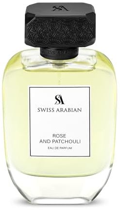 Swiss Arabian Rose and Patchouli Eau de Parfum for Women 100ML - Un mélange succulent de fruits sucrés et d'ambre doré - Un parfum tendre et dévoué