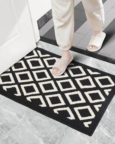 OTraki Fussmatte Innen, Schmutzfangmatte 50 x 80 cm, Teppich Waschbar, rutschfeste Fußmatte, Absorbierend Fussmatte für Eingang, Flur, Garten, Innen, Haustier