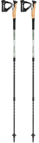 Leki Cross Hike Carbon Wanderstöcke, Envy-White-Black, 100-135cm