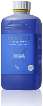 BLADOR Barber Shop & More Reinigungskonzentrat für Salon- und Friseurausrüstung, 1000 ml, Blau