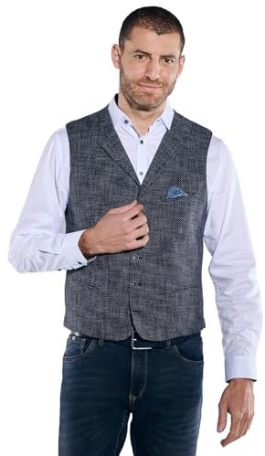 engbers Herren Herren Sakko-Weste regular, 36368, 36368, Saphirblau in Größe 50