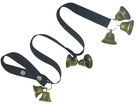FONDOTIN Pet Doorbell Training Rope 7 Copper Bells for Puppy Potty Training and Housebreaking, Dog Door Bell Set for Indoor Use, Suitable for Puppies and Small Dogs