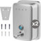 Hovea - 2 Dispenser Sapone da Muro 500 ml - Distributore Sapone Bagno, Cucina in Acciaio Inox - Dosatore di Sapone Liquido, Shampoo, Detersivo Piatti - Metallo Spazzolato Antiruggine - SP520