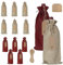 12 Stück Jute Weinbeutel, Sackleinen Weinbeute, 12 Stück Geschenkanhänger, Weintasche, Wiederverwendbare Wein Geschenkbeutel, Jute Taschen zum Plotten, Wein Geschenk, Geschenktüten Flaschen