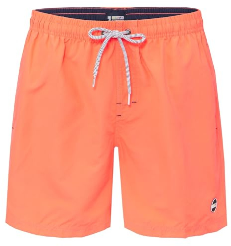 Happy Shorts Herren Badeshorts Strandshorts Rotorange Short S - XXL, Farbe:orange, Grösse:S