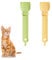Lot de mangeoires pour Chat avec Bande de Chat Mignonne à Presser Happy Spoon Distributeur de friandises Multifonction pour Chaton léchant Nourriture Humide Liquide Snack Purée Fournitures (2PCS)