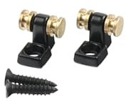 OVSAL 2 PCS Roller String Guides Guitar String Trees Roller String Retainer for Tele Telecaster Start Stratocaster Electric Guitar Bass Electroplated Black