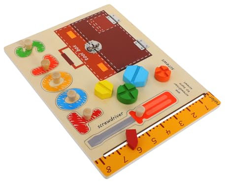 JOINPAYA 1 Set Busy Board Spielzeug Puzzles Puzzle Frühpädagogisches Spielzeug Kognitives Spielzeug Für Lernspielzeug Reise Busy Board Busy Board Für Busy Board Kinderspielzeug Holz