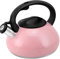 Tea Kettle Stovetop, 2.5L Stainless Steel Teakettle for Stove Top, Whistling Teapot for Gas Hobs, Induction and Electric Hobs(Pink)