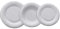 Omniacasa Tasmin Platinum - Servizio Piatti 41 Pezzi in Porcellana Bianca con Filo Platino e Decoro in Rilievo Classico ed Elegante. Completo per 12 Persone: 36 piatti, 3 piatti da portata, 1 zuppiera