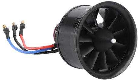 RC Ducted Fan, EDF 50mm 11 Blades Electric Ducted Fan Lightweight Power System Superior Thermal Management 5S 3750KV 21V 41A 1050g Thrust for RC Airplane