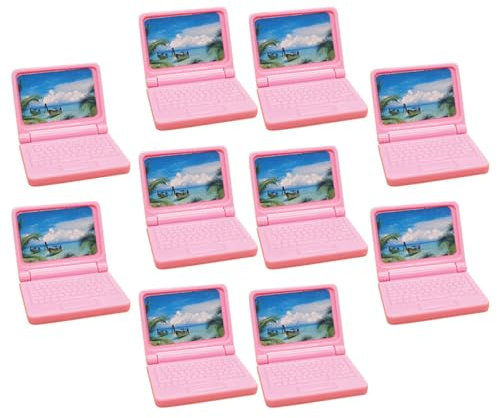 GARIOUANS 10pièces Mini Ordinateur Portable pour Décoration De Maison De Poupées Et Simulées