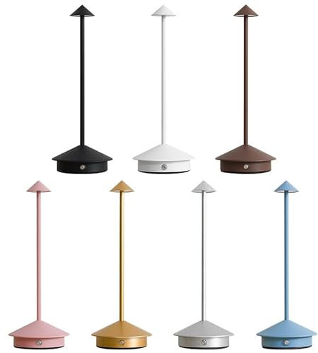 SWZEC Heim-glueck Kabellose LED Tischlampe im Edlen Design(Schwarz)