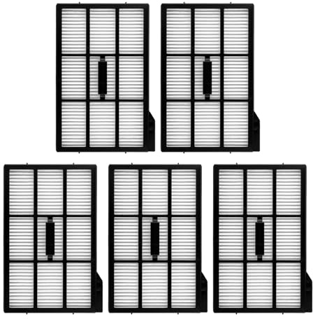 【Version 1, Schnalle Rechts】(5 Stück) Omni E28 Ersatz-HEPA-Filter Kompatibel mit Eufy Omni E28/ Omni E25/ E35 Roboter-Staubsauger, Zubehör-Kit, Upright-Filter, Staubsauger-Filter, Kanister-Filter