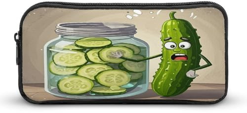 AQRJLPM Niedliches Kimchi-Federmäppchen mit großem Fassungsvermögen, einfache Markertasche, tragbar, ästhetisches Federmäppchen mit Reißverschluss