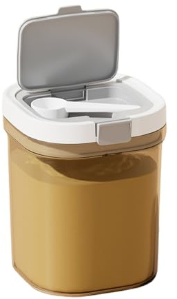 Pulver Milchpulver Spender - Tragbare Aufbewahrung für Milchpulver - Stapelbarer luftdichter Behälter mit Messlöffelbox für Kinderzimmer, Kühlschrank, Zuhause, Küche und Babynahrungszubereitung