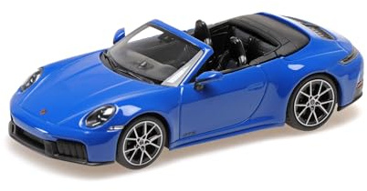 Minichamps 410064131 - Porsch. 911 (992.2) Carrer. GTS Cabriolet Blue 2024 - Scale 1/43 - Model Car