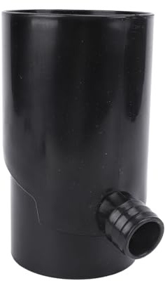 SIXRUN Einzigartiges Umleitungsdesign aus 10 cm Regenwassersammlung für Gärten aus Kunststoff (Black)