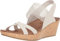 Skechers Femme Beverlee-High Tea Sandales Bout Ouvert, Beige (Natural), 40 EU