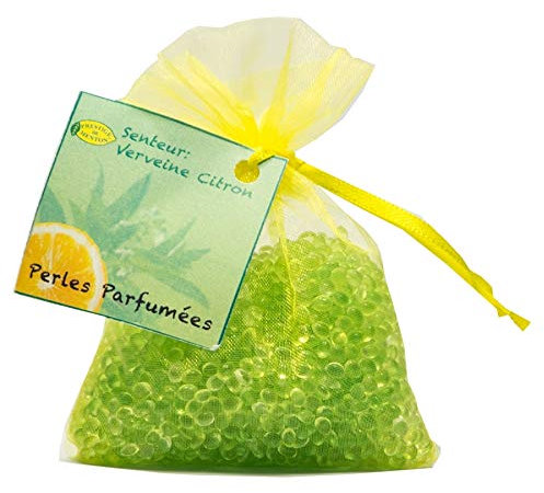Perles parfumées pour armoire, linge, voiture - senteur Verveine Citron - Artisan Parfumeur en Côte d'Azur