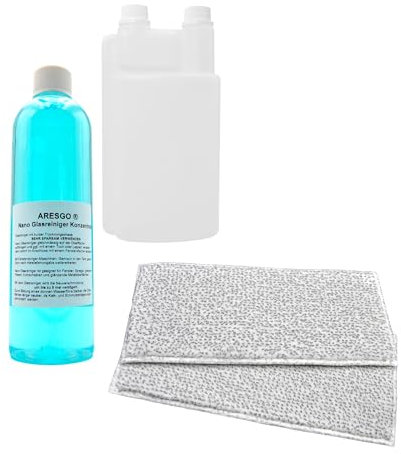 FSProdukte Glasreiniger mit Dosierflasche und zwei Reinigungstüchern geeignet für Kobold VG100 VG100+ MF100