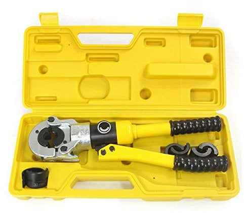 Alicates de prensado hidráulicos, 16 mm, 6T, tenaza de prensado TH 16-32, mordazas de presión 360°, para tubos interconectados y accesorios de perfil TH