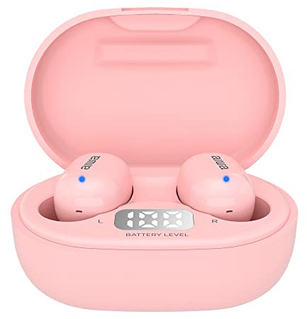 Aiwa Auriculares Micro EBTW-150PK ROSA Bluetooth/TACTIL/ESTUCHE CARGA/PANTALLA LED/2XMIC EBTW-150PK