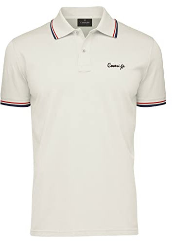 Coveri Polo Uomo Manica Corta 100% Cotone Piquet M L XL XXL XXXL (L - Bianco)