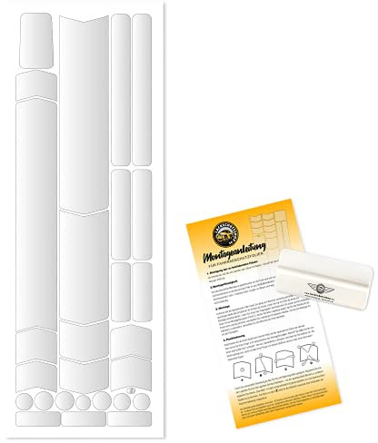 Lackschutzshop Bicycle Protective Film – Specially for E-Bikes – Protective Pads – Frame Protection – Set of 26 Transparent (150 µm Film)