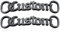 Custom4U Personalisierte Namen-Schuhschnalle Edelstahl 2 Stücke Schnürsenkel Anhänger Schnalle DIY-Zubehör mit Personalisierte Namen/Wunsch/Text Gravur in Schwarz für Damen Herren