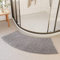 Duschvorleger Eckdusche, Badezimmerteppich Duschmatte Dusch Vorleger Teppich Quadrant Gebogener Badteppich, rutschfest, Waschbar, Microfaser, Für Dusche Oder Badewanne, 40 * 100CM
