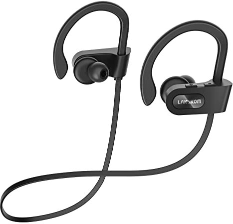 Lakukom Bluetooth Kopfhörer bieten Bluetooth 5.0, IPX7 Wasserdichtigkeit, mit 16 Stunden Spielzeit und EIN eingebauttes Mikrofon – mit für Joggen/Laufen