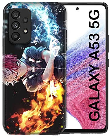 Cokitec Schutzhülle für Samsung Galaxy A53 5G Manga My Hero Academia Shoto, Mehrfarbig