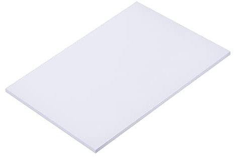 sourcing map ABS Kunststoffplatte 7x4x0.2 Zoll für Gebäudemodell DIY-Handwerk Panel Weiß Acrylnitril
